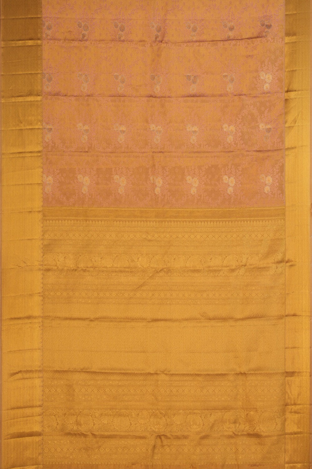 Image of Kanchipattu Gold Tissue Brocade A Rich, Luminous Sheen Saree